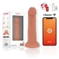 Preview: Verpackung und Produkt eines smarten Sexspielzeugs mit Bluetooth-Verbindung, daneben ein Smartphone mit passender App.