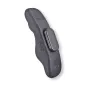 Preview: Black, ergonomic device with button and LED indicators, lying on its side.