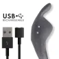 Preview: USB-kabel und graues Gerät mit magnetischen Ladepunkten, Text: "USB Rechargeable".