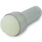 Preview: Transparent plastic casing with a cream-colored, round tip, similar to a flashlight.