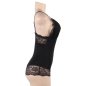 Preview: Schwarzer Teddy Mit Blumenspitzendetail L/XL | Subblime