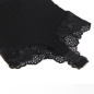 Preview: Schwarzer Teddy Mit Blumenspitzendetail L/XL | Subblime