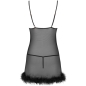 Preview: Zerunam Set Babydoll + Schwarzer Tanga | Livco Corsetti Fashion