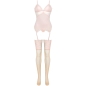 Preview: Persinne Peach Set Korset + Höschen + Strümpfe | Livco Corsetti Fashion