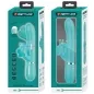 Preview: Rabbit vibrator 4 in 1 butterfly aqua green | Pretty Love