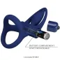 Preview: Double Ring with Vibration & Stimulator Blue – Pretty Love