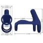 Preview: Elish Vibration Ring with Extension Blue – Pretty Love
