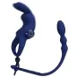 Preview: Ayad Rabbit Vibrator Ring with Plug, Blue – Pretty Love