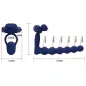 Preview: Ajmal Vibrating Ring with Plug, Blue – Pretty Love