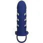 Preview: Altaf Vibratorring Mit Silikonhülle Blau – Pretty Love
