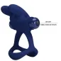 Preview: Francisco Double Vibrating Ring Rabbit Blue – Pretty Love