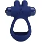 Preview: Francisco Double Vibrating Ring Rabbit Blue – Pretty Love