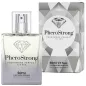 Preview: Perfume bottle and packaging of PheroStrong, pheromone perfume for men, 50 ml, with diamond design.