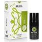 Preview: Bruma Sens Cosmetics Flüssigvibrator, Wassermelone, 15 ml, weiße Verpackung mit grünem Design, schwarze Flasche.
