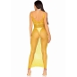 Preview: Langes Netzkleid Gelb OneSize | Leg Avenue