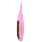 Preview: Pink, elongated device with a shiny, metallic insert in the middle.