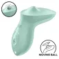 Preview: Mint green massage device with movable ball and controls, showing a detailed view of the ball's movement.
