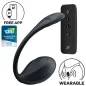 Preview: Black portable device with remote control, CES 2021 award winner, free app available.