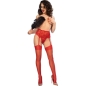 Preview: Cr 4718 Strumpfgürtel Und Strümpfe Rot M | Chilirose