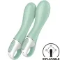 Preview: Two mint green, inflatable vibrators with textured surfaces and controls, symbol for inflation.