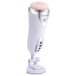 Preview: White, cylindrical device with pink insert and suction cup mount.