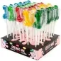 Preview: Bunte Lutscher in Form von Zahlen auf einem Display mit der Aufschrift "Drink Me Cocktail Jelly Lollipop".