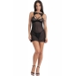 Preview: Krolina Lc 90734 Chemise + Tanga Schwarz L/XL | Livco Corsetti Fashion