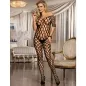 Preview: Open-shoulder mesh bodystocking, black – Subblime