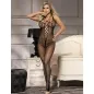 Preview: Long Mesh Bodystocking with Straps on Chest and Back, Black – Subblime