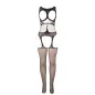 Preview: Mesh Bodystocking Without Crotch With Cups and Open Shoulders Black – Subblime