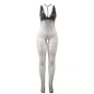 Preview: Black Transparent Mesh Bodystocking with Crotchless Bottoms – Subblime
