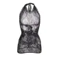Preview: Kurzes Netzkleid Mit Rücken Und Herzdetail Schwarz – Subblime