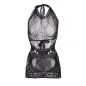 Preview: Kurzes Netzkleid Mit Rücken Und Herzdetail Schwarz – Subblime
