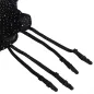 Preview: Black Mesh Bodystocking with Gloves and Diamonds – Subblime