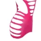 Preview: Langrmeliger Elastischer Netz-Bodystocking Rosa – Subblime