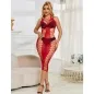 Preview: Long Red Mesh Dress – Subblime