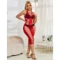 Preview: Long Red Mesh Dress – Subblime