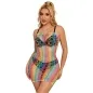 Preview: Rainbow Netz-Bodystocking Mit Freien Schultern – Subblime