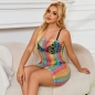 Preview: SUBBLIME - 952365 RAINBOW NETZ-BODYSTOCKING MIT FREIEN SCHULTERN EINE GRÖSSE