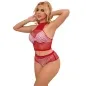 Preview: Bodystocking Netzset Mit Rosa Diamanten – Subblime