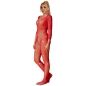 Preview: SUBBLIME - 952419 NETZ-BODYSTOCKING MIT DIAMANTEN LANGARM ROT EINE GRÖSSE