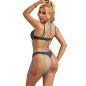 Preview: SUBBLIME - 952433 RAINBOW HOHER KRAGEN RMELLOSER NETZ BODYSTOCKING EINE GRÖSSE