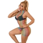 Preview: SUBBLIME - 952433 RAINBOW HOHER KRAGEN RMELLOSER NETZ BODYSTOCKING EINE GRÖSSE