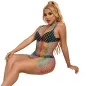 Preview: Rainbow High Collar Sleeveless Mesh Bodystocking – Sublime