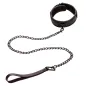Preview: Nocturnal Leather Collar & Leash Black – Calex
