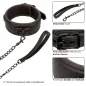 Preview: Nocturnal Leather Collar & Leash Black – Calex