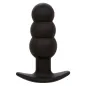 Preview: Rock Bottom Anal Plug with Beads, 10 Modes, Silicone, Black – Calex