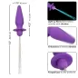 Preview: Southern Lights Light Up Analstecker 10 Modi Silikon Lila – Calex