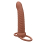 Preview: CALEXOTICS - MAXX RIBBED DUAL PENETRATOR 10 VIBRATIONEN BRAUN - hochkant