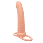 Preview: CALEXOTICS - MAXX RIBBED DUAL PENETRATOR 10 VIBRATIONEN FLEISCH